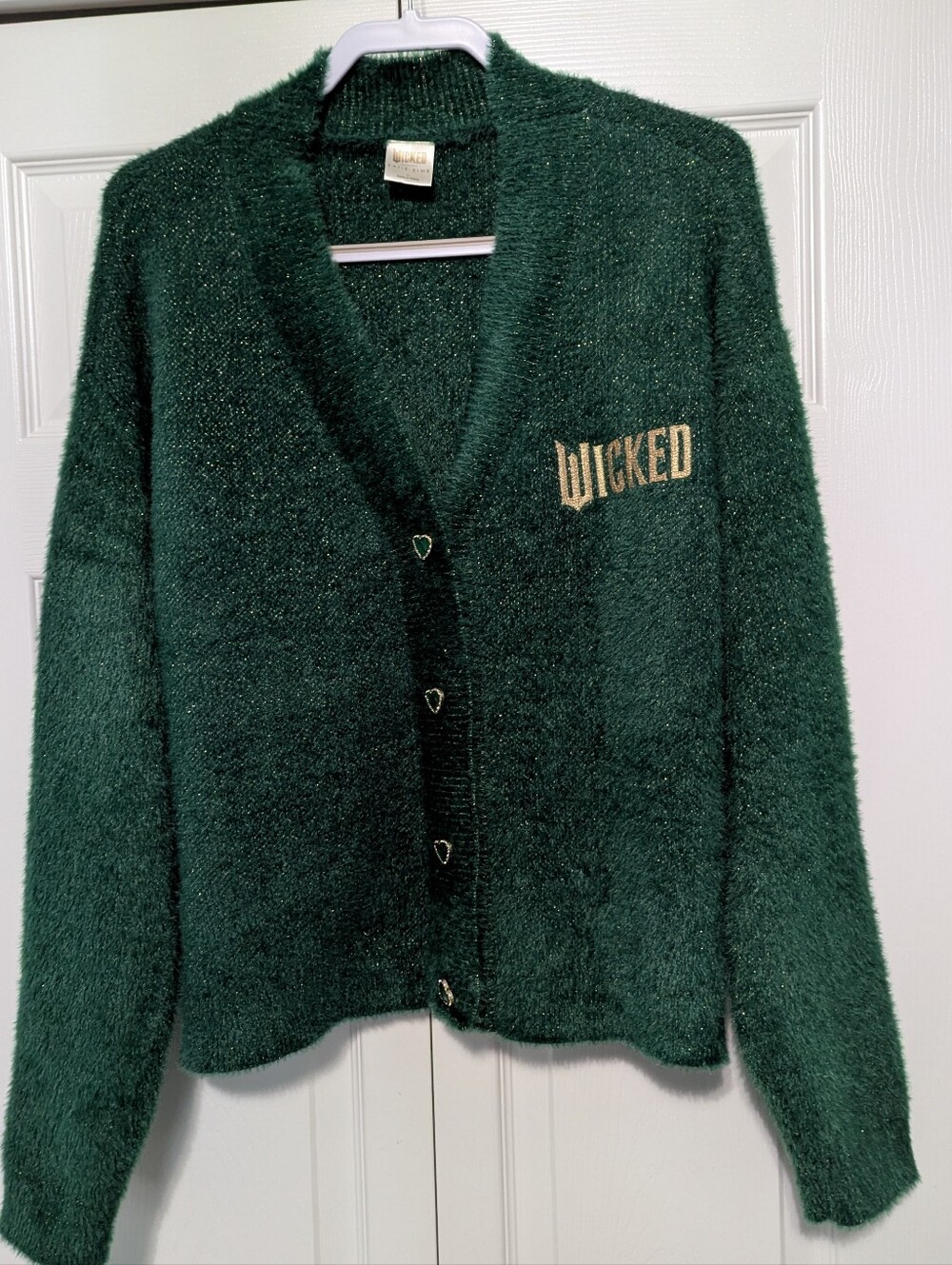 Wicked Katie Kime Green Cardigan NWOT
